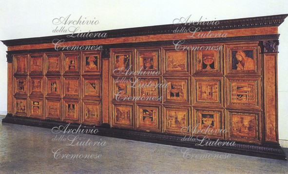 Archivio Della Liuteria Cremonese Iconografia Liutaria E Musicale Cremonese 1477 80 Armadio Della Sacrestia Della Cattedrale Di Cremona